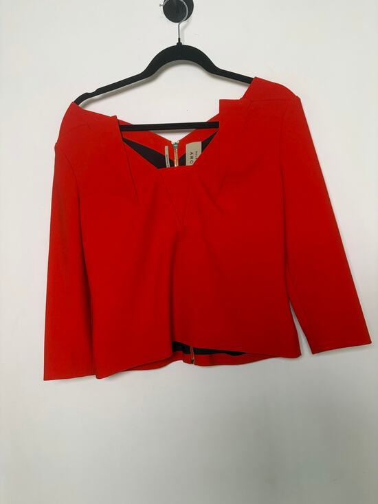 Roland Mouret Tops - ROLAND MOURET ARCHIVE Red Blouse - Size 8 US